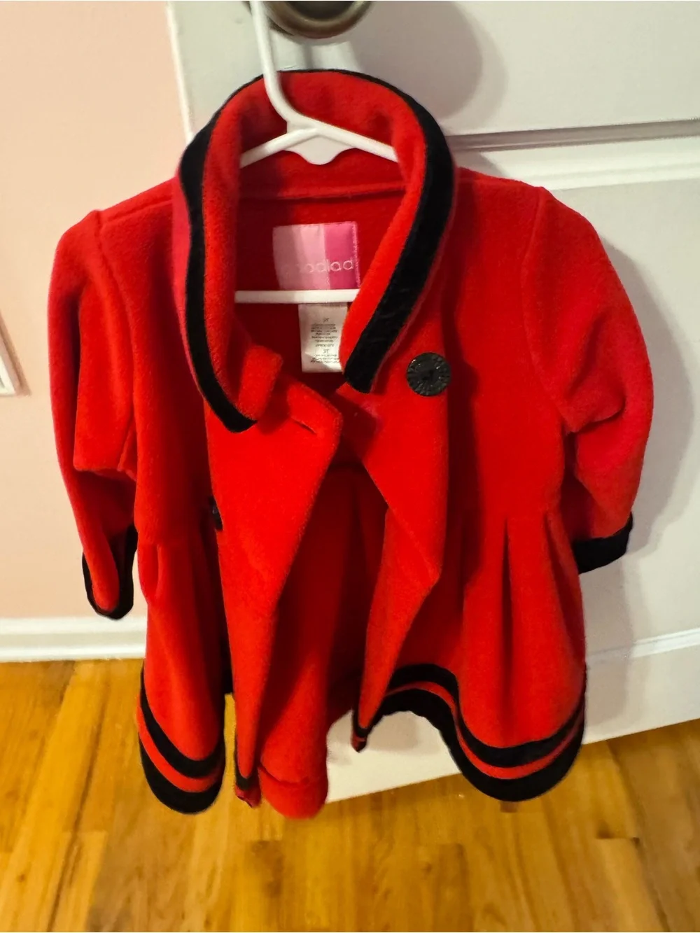 Gymboree Red Coat with Black Trim for Girls